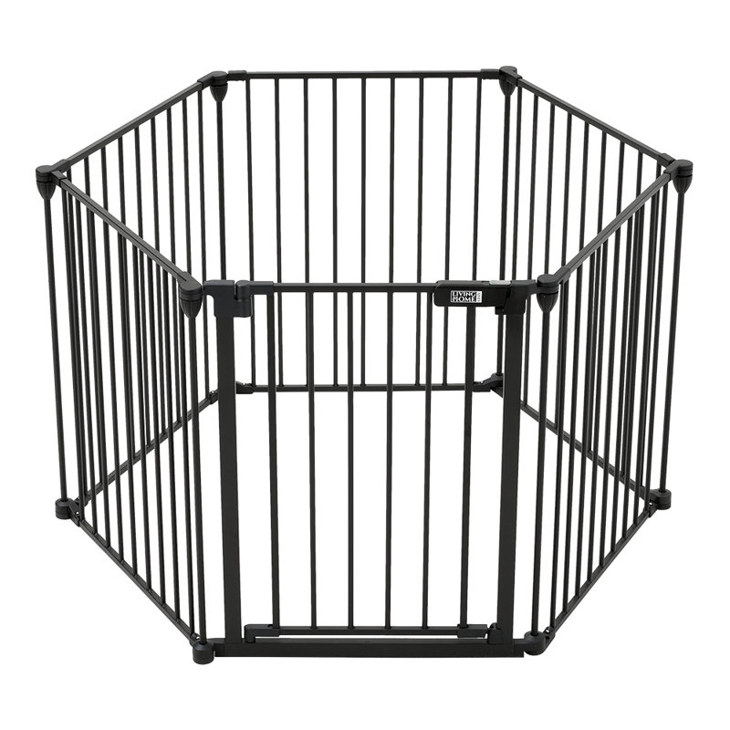 Rexford Metal Free Standing Pet Gate With Door