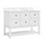 Meuble-lavabo simple 48 po avec plateau en marbre Janus-1236723737