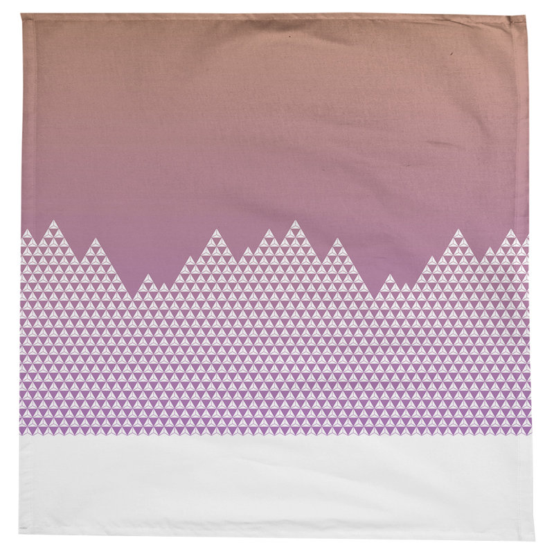 Nappe à motif mountain Leffel, Orange / mauve