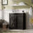 Farmhouse Bathroom Vanity with Sink, Bathroom Vanity Cabinet with 3 Drawers & Sliding Barn Door, Small Bath Storage Vanity Sink Set with Metal Handles-112246280