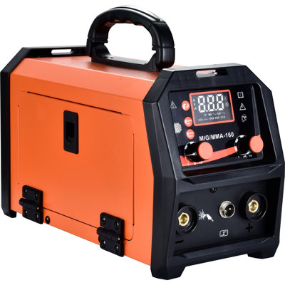 160A 4-in-1 MIG Welder, 110V/220V Dual Voltage Inverter Welding Machine with Digital Display