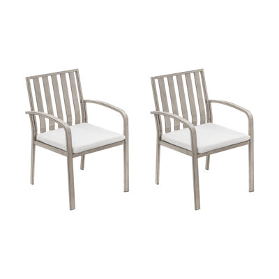 Patio Dining Chairs Set of 2, Aluminum Outdoor Dining Chairs with Thick Cushions, Deep Seating Outdoor Patio Chairs for Table, Sturdy Patio Furniture for Deck, Balcony, Garden