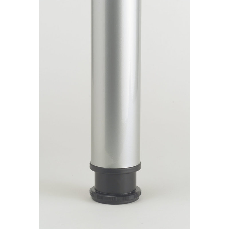 Adjustable Bar Table Leg, Brushed Nickel