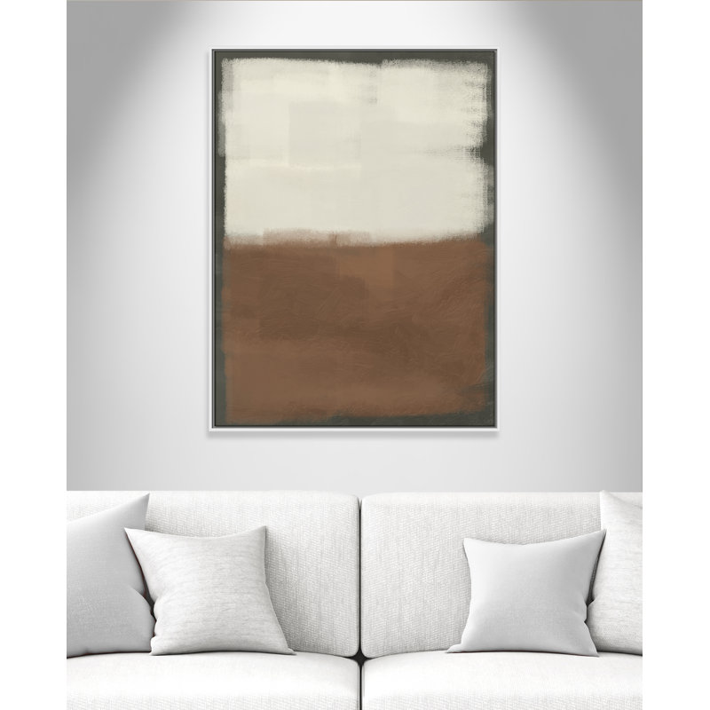 Coronado Alabaster Burst 2 - reproduction sur toile avec cadre flottant, H 41,5 po x l 31,5 po x P 2 po, Blanc / Blanc