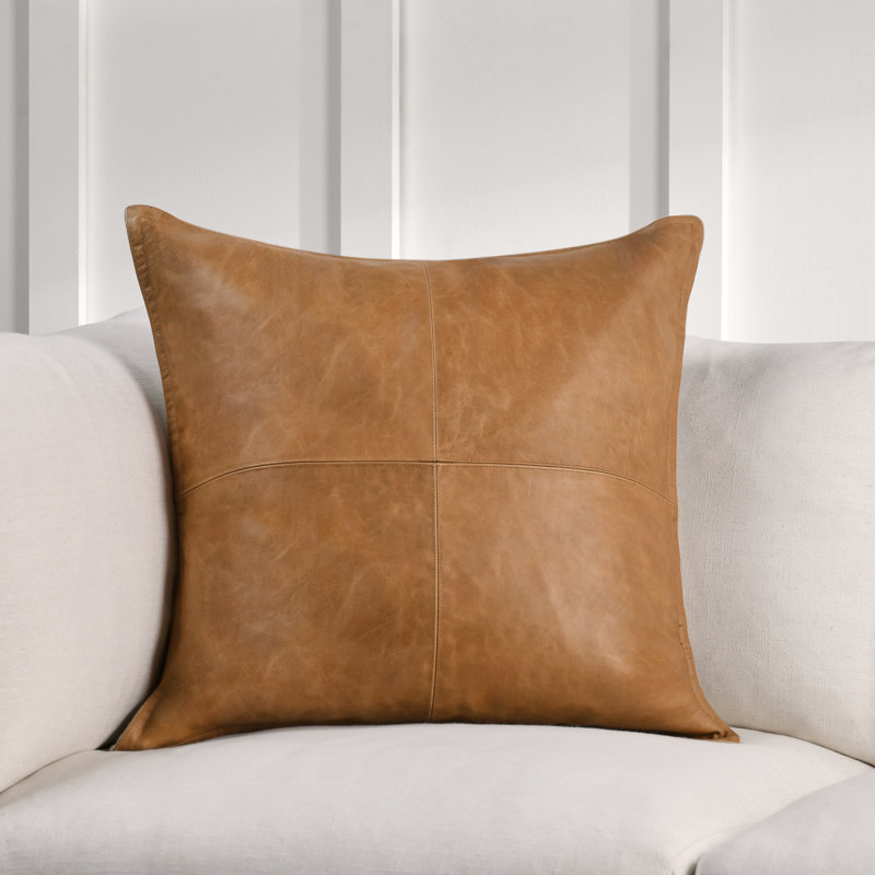Cheyenne Square Pillow Cover & Insert, Chestnut Brown, Square 22"
