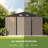 10 Ft. W X 8 Ft. D Metal Storage Shed With Frame-108088222