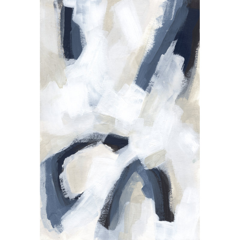 " Indigo Imprint II " Painting Print, 48" H x 32" W 