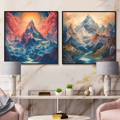«Mystical Mountain Mistmagical Daydreames» 2 pièces