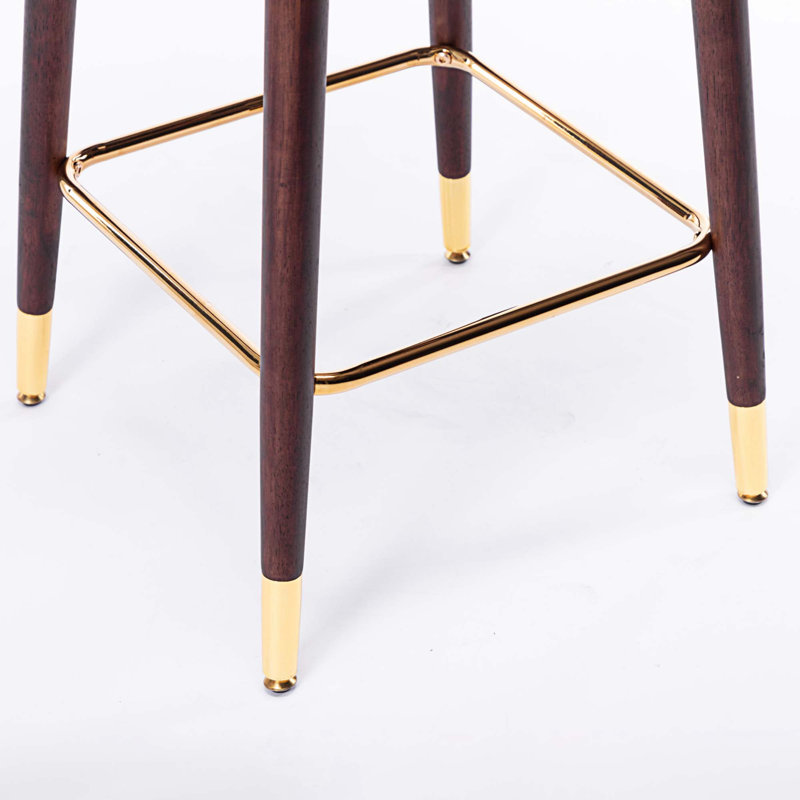 Ensemble de 2 tabourets de bar Delasia, Kaki