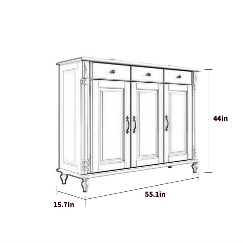 14 Pair Solid Wood Shoe Storage Cabinet