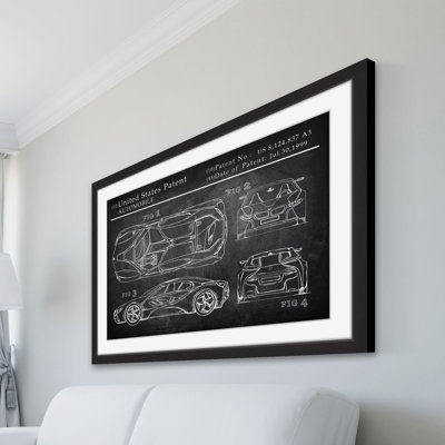 « bmw sports car », reproduction d’art encadrée