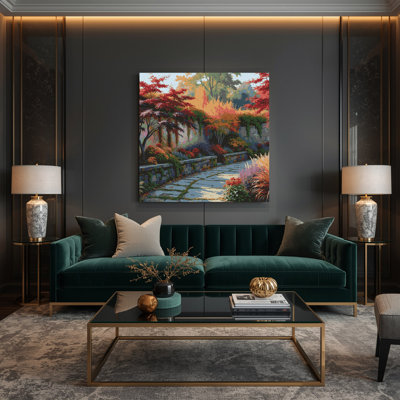 Art mural sur toile brun, "Thanksgiving"
