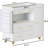 Changing Table With 3 White Drawers And Wide Top, - Crafted For Durability, 54" Vanity 12 Drawer Cabinet, Adjustable Brightness Open Shelves Bedroom Storage Dresser Drawers, Easy To Build Product,