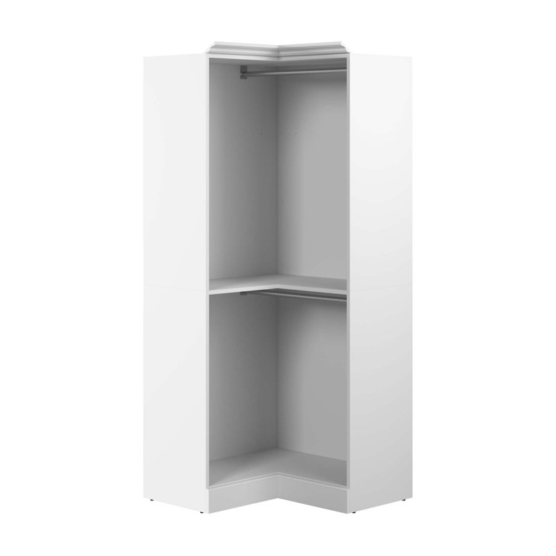Système d'organisation en coin 36 po Alvaretta, Blanc