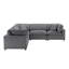 Canapé modulaire 5 pièces Chelsea - gris anthracite-1021304784