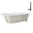 66'' x 34'' Acrylic Soaking Drop-In Bathtub, Drain Included-97544471