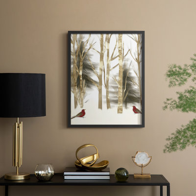 «Christmas Holiday Art», impression encadrée - bois massif