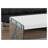 White Glossy Rectangular Coffee Table with Tempered Glass Sides