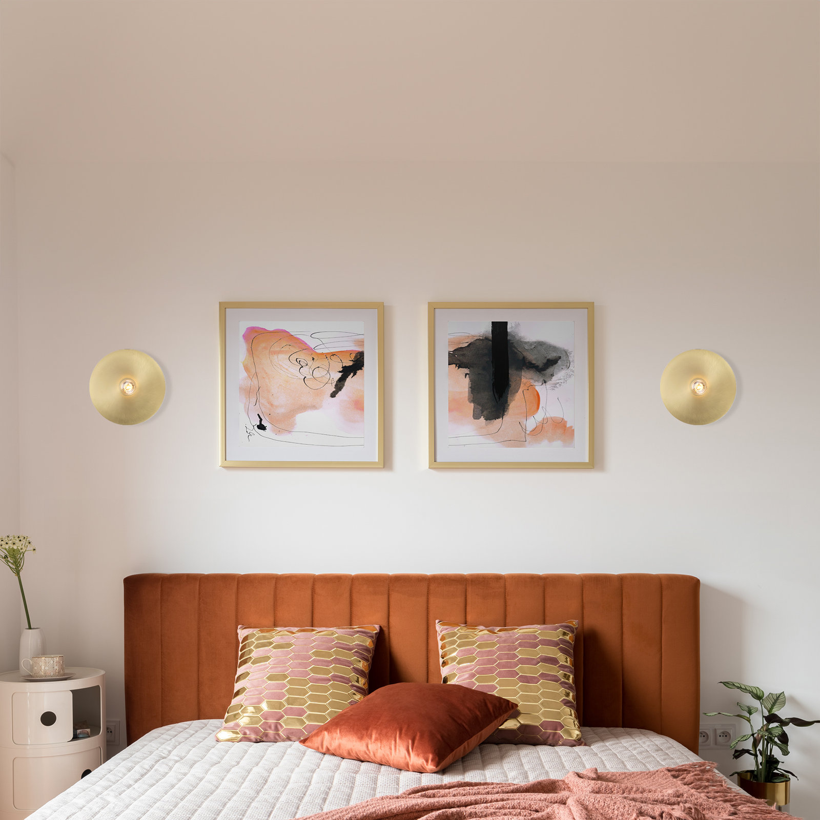 Hooke Single Light Steel Dimmable Flush Mounted Sconce