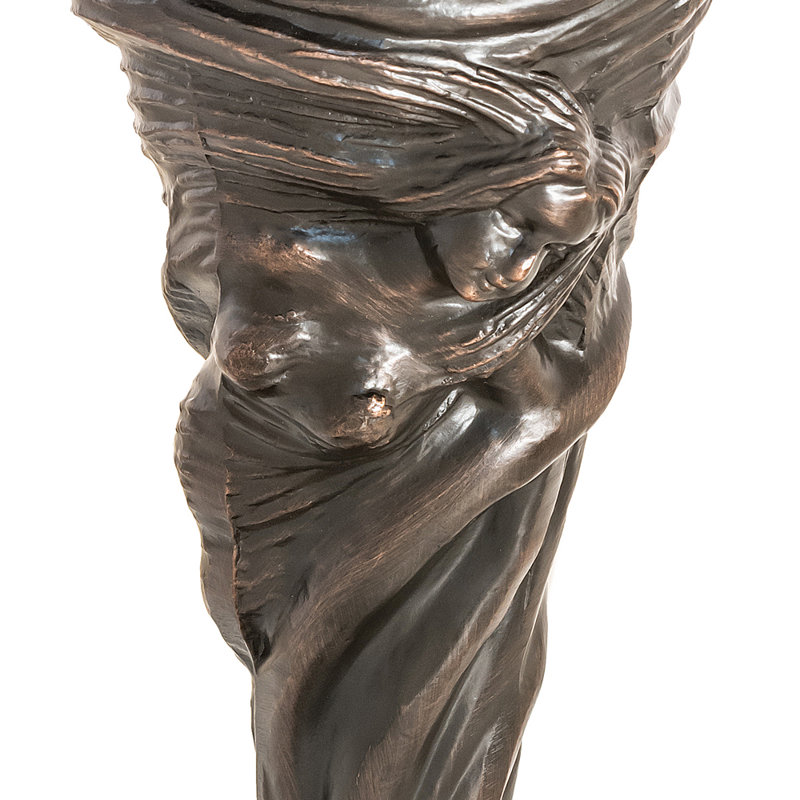 15" High Tiffany Turning Leaf Mini Lamp