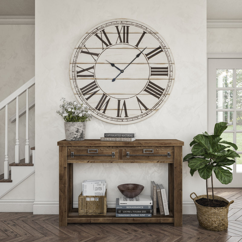 Horloge murale Renata, Noir / blanc cassé