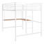 Lit mezzanine polyvalent en métal avec bureau de style moderne pour des espaces créatifs