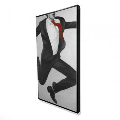 Happy Classic Man Print On Canvas