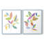 Feuilles de couleurs vives I - impression encadrée de qualité supérieure - prête à être accrochée - aucun clou requis - aucun clou requis-616321933-616321935
