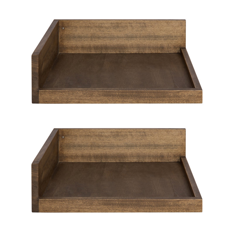 Kinta 2 Piece Accent Shelf, Brown