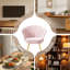 Fauteuil d'appoint en velours avec pieds dorés, dossier rembourré de 18,5 po de large avec siège et dossier rembourrés - Fauteuil de coiffeuse moderne et confortable pour chambre à coucher, salon, salle de maquillage, petits espaces-1664858067