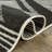 Contemporary Geometric Stripe Weather Resistant Reversible Indoor/Outdoor Area Rug-1548805342
