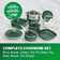 Granitestone Emerald 20 Piece Aluminum Non Stick Cookware & Bakeware Set with Ultra Nonstick Surface