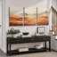 Minimal Landscape Abatract Shapes Med-Century, reproduction d'art encadrée sur toile 3 pièces-124834436-91260000