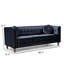 Canapé Chesterfield classique avec revêtement en velours froissé-599761623