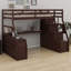 Lit mezzanine tout-en-un avec bureau, tiroirs, tablettes-1371386474