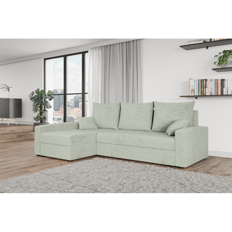 Shray 3 Seater Corner Sofa , Light gray - Matana01