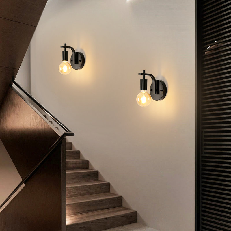 Predmore Iron Armed Sconce, Matte Black
