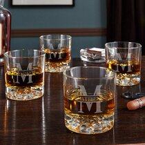 Monogrammed Whiskey Glasses - Set of 2 – A Gift Personalized