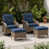 Structure grise / coussin bleu marine est en rupture de stock
