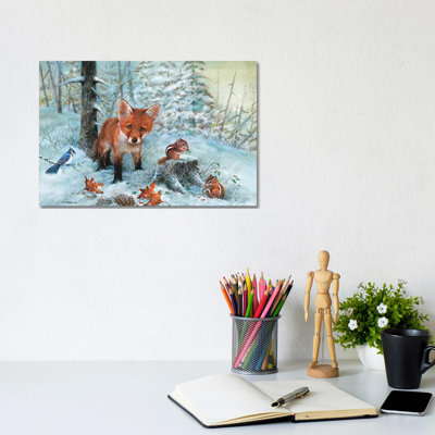 Frisky Visitor by Giordano Studios - Wrapped Canvas Print