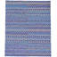 Tapis mauve à motif de chevrons noué à la main Derin-33326826