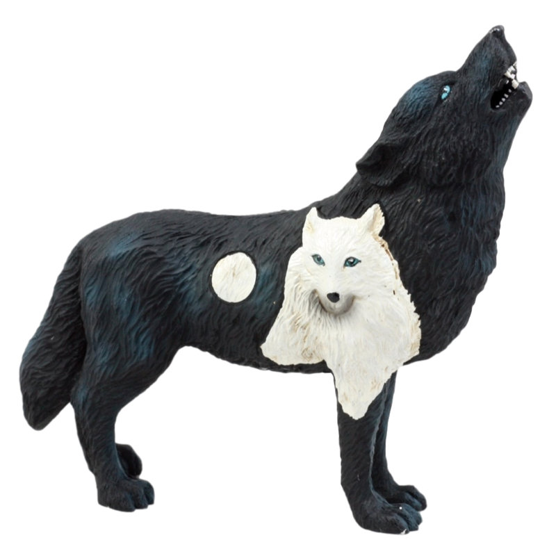 Figurine bébé hurlant loup totem d’esprit tribal native Leeton