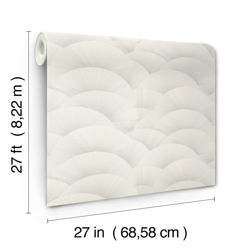 Papier peint coquille du matin, Blanc