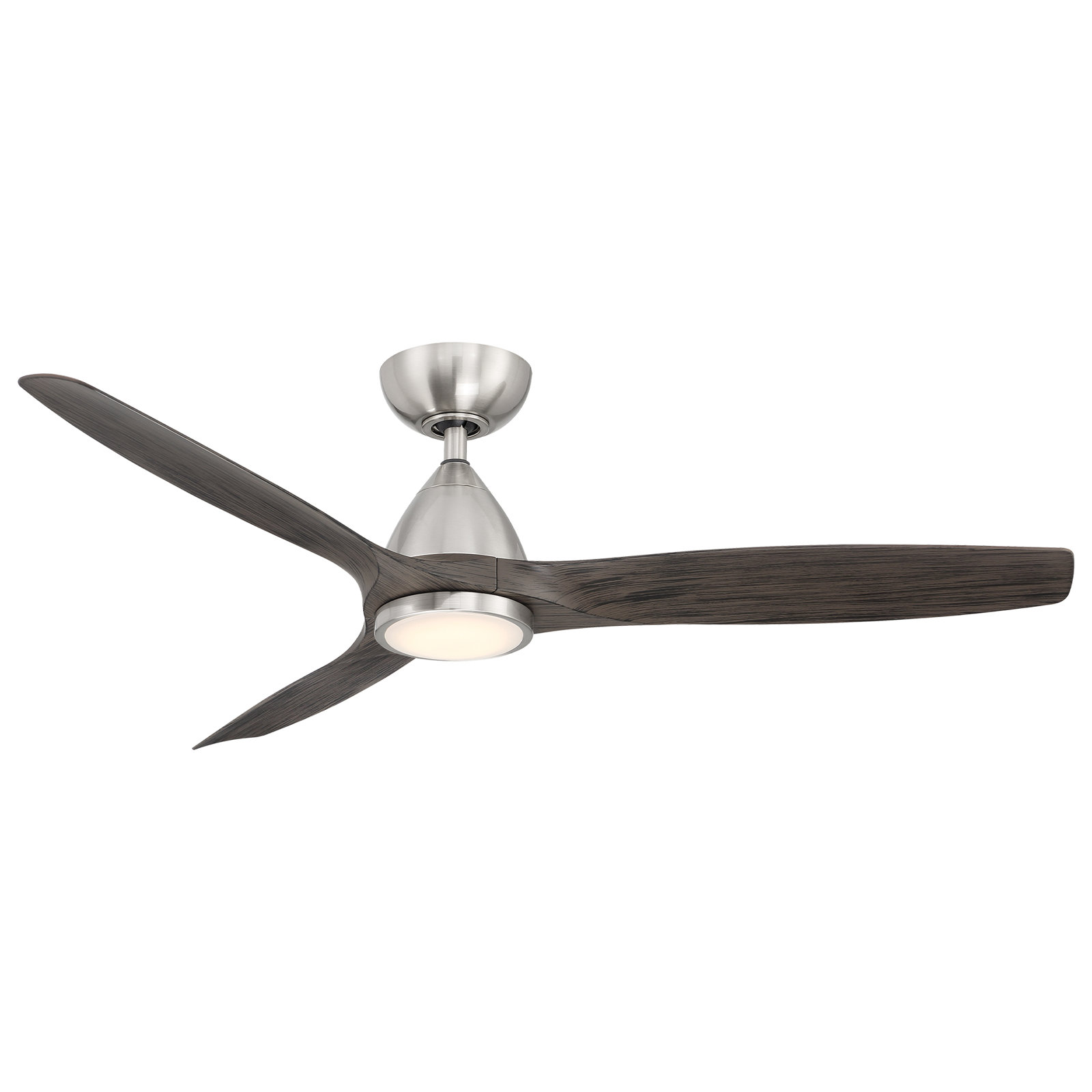 Brushed Nickel, 62" Wide, Ebony