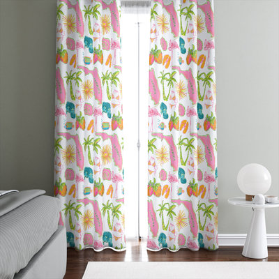 Semi Sheer Curtain Pair