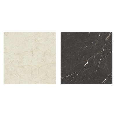 Carreau de porcelaine pour plancher et mur 23-1 / 2 po x 23-1 / 2 po Reve Checker