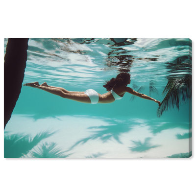 Art Remedy Retro Photography Canvas, Gallery Wrapped, Underwater Beauty