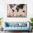 Grunge Landmarks World Map Canvas Print-92517202