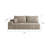 Boneless Y119-3R-CAMEL 3Seater Right Camel