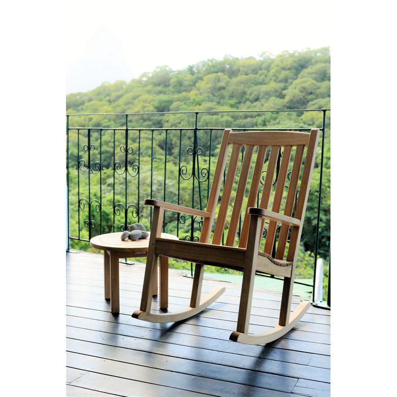 Brittany Teak Outdoor Rocking Armchair